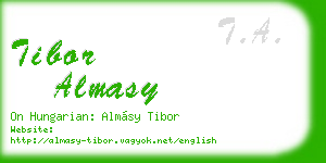 tibor almasy business card